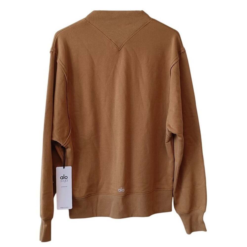 Alo Yoga Women's Caramel Freestyle Mock Neck Pullover Sweatshirt Size XS - Picture 7 of 9